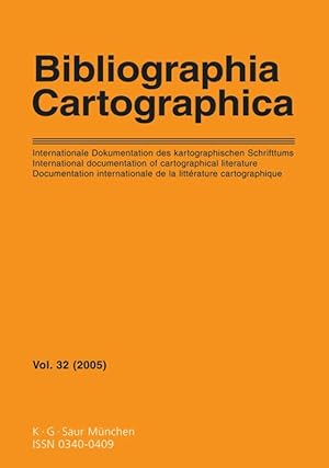 Seller image for Bibliographia Cartographica, Vol. 32, Bibliographia Cartographica (2005) for sale by moluna