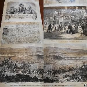 EL MUSEO UNIVERSAL: 1867 Año XI, Nº32: Grabados : Vista de Manresa, Querétaro, General Tomás Mejías?