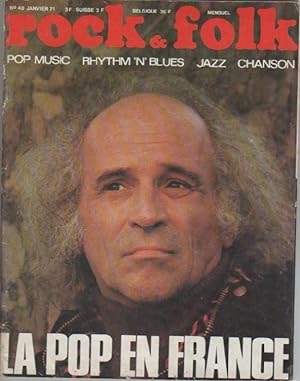 "ROCK & FOLK n°48 janvier 1971" Léo FERRÉ (Photo Jean-Pierre LELOIR)