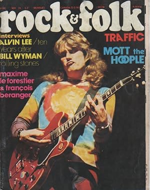 "ROCK & FOLK n°88 mai 1974" Alvin LEE / TEN YEARS AFTER (Photo Jean-Pierre LELOIR) Complet avec s...