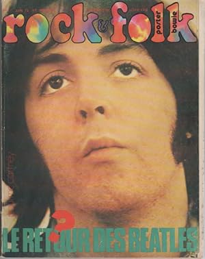 "ROCK & FOLK n°77 juin 1973" Paul McCARTNEY (Collection Jacques VOLCOUVE) Complet avec son poster...