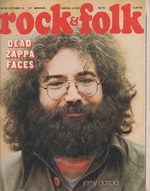 "ROCK & FOLK n°93 octobre 1974" Jerry GARCIA / GRATEFUL DEAD (Photo SLOGAN) Complet avec son post...