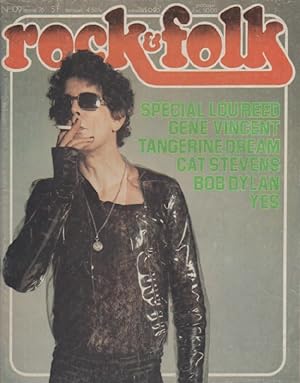 "ROCK & FOLK n°109 février 1976" Lou REED (Photo Mick ROCK)