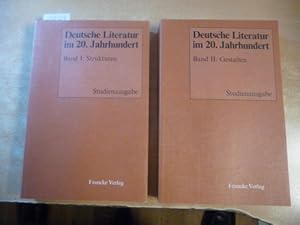 Seller image for Deutsche Literatur im 20. Jahrhundert. Band I. Strukturen und Band II. Gestalten (2 BCHER) for sale by Gebrauchtbcherlogistik  H.J. Lauterbach