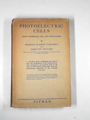 Seller image for Photoelectric cells: their properties, use, and applications for sale by Cotswold Internet Books