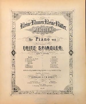 Imagen del vendedor de Kleine Blumen, kleine Bltter. Melodien fr Piano. 124tes Werk. Heft II a la venta por Paul van Kuik Antiquarian Music