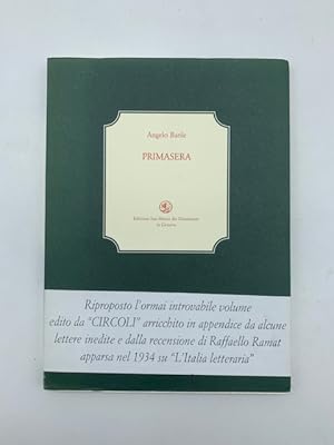 Seller image for Primasera for sale by Coenobium Libreria antiquaria