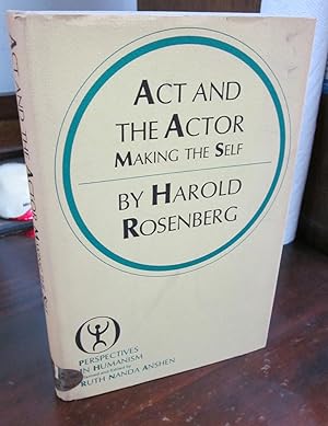 Seller image for Act and the Actor: Making the Self for sale by Atlantic Bookshop