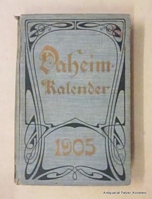 Image du vendeur pour Bielefeld, Velhagen & Klasing, (1904). Mit zahlreichen, teils farbigen Tafeln u. Abbildungen. 12 Bl., 288 S. u. 92 S. mit Reklame. Illustrierter Or.-Lwd.; Kapitale bestoen u. mit kl. Einrissen bzw. Beschdigungen. mis en vente par Jrgen Patzer