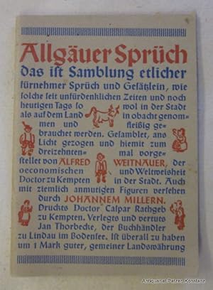 allgaeuer sprueche von weitnauer ZVAB