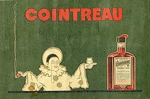 "COINTREAU" Affiche d'intérieur originale entoilée / Litho début 1900