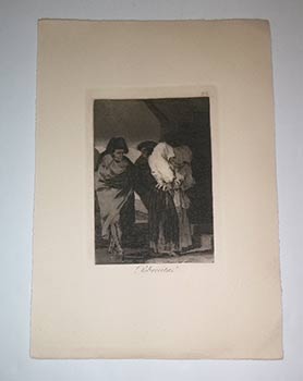 Pobrecitas! (Capricho No. 22: Poor little girls!). Original aquatint and etching.