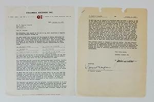 W. SOMERSET MAUGHAM SIGNED CONTRACT COLUMBIA RECORDS