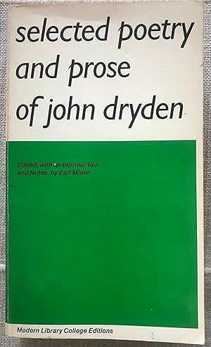 Selected Poetry and Prose of John Dryden