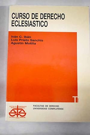 Image du vendeur pour Curso de Derecho Eclesistico mis en vente par Alcan Libros
