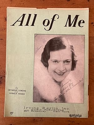 Seller image for ALL OF ME for sale by Jim Hodgson Books