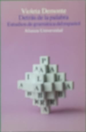Seller image for Detrs de la palabra estudios de gramtica del espaol for sale by Librera Alonso Quijano