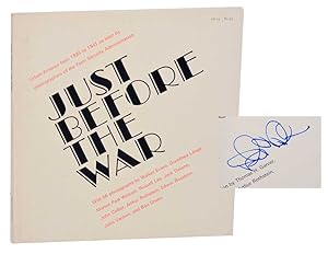 Bild des Verk�ufers f�r Just Before The War: Urban America From 1935 to 1941 As Seen by Photographer of the Farm Security Administration (Signed First Edition) zum Verkauf von Jeff Hirsch Books, ABAA