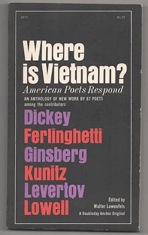 Immagine del venditore per Where is Vietnam? American Poets Respond venduto da Jeff Hirsch Books, ABAA