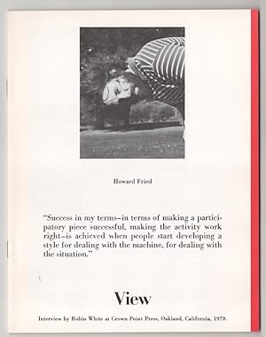 Bild des Verkufers fr View: Vol. II No. 7 December, 1979 - Howard Fried zum Verkauf von Jeff Hirsch Books, ABAA