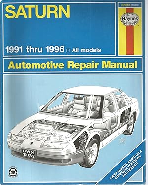 Immagine del venditore per Saturn Automotive Repair Manual 1991 thru 1996 All models venduto da The Book Junction