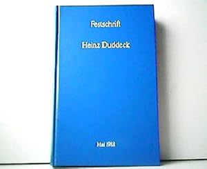 Bild des Verkufers fr Festschrift Prof. Dr.-Ing. Heinz Duddeck zu seinem sechzigsten Geburtstag. Mai 1988. zum Verkauf von Antiquariat Kirchheim