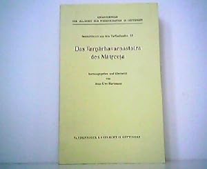 Das Varnarhavarnastotra des Matrceta. Sanskrittexte aus den Turfanfunden XII. Abhandlungen der Ak...