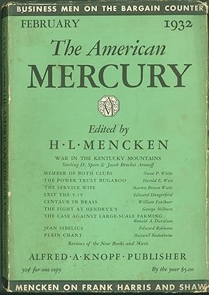 Centaur in Brass, in The American Mercury, Vol. XXV, No. 98, February, 1932