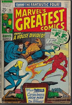 Imagen del vendedor de MARVEL'S GREATEST COMICS: Apr #26 (Fantastic Four, Captain America, Iron Man, & Dr. Strange) a la venta por Books from the Crypt