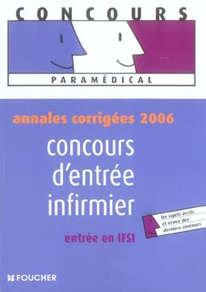 Concours d'entrée infirmier