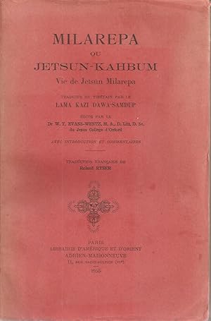 Imagen del vendedor de MILAREPA OU JETSUN-KAHBUM: Vie de Jetsun Milarepa. a la venta por Chanticleer Books, ABAA