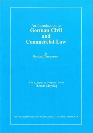 Seller image for Introduction to German Civil And Commercial Law for sale by GreatBookPrices