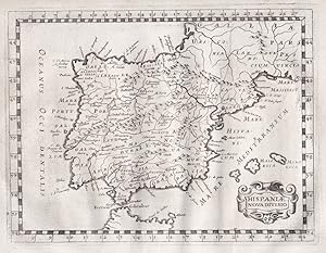 Bild des Verkufers fr Hispaniae Nova Divisio" - Espana Spain Spanien Espagne Portugal mapa map Karte zum Verkauf von Antiquariat Steffen Vlkel GmbH