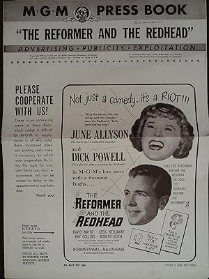 Imagen del vendedor de The Reformer and the Redhead Pressbook 1950 June Allyson. Dick Powell a la venta por AcornBooksNH