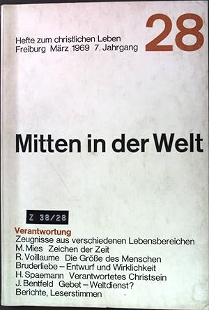 Seller image for Zeugnisse aus verschiedenen Lebensbereichen: in - Mitten in der Welt Hefte zum christlichen Leben 28 for sale by books4less (Versandantiquariat Petra Gros GmbH & Co. KG)