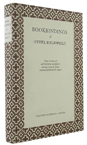 Seller image for BOOKBINDINGS & OTHER BIBLIOPHILY: Essays in honour of Anthony Hobson for sale by Kay Craddock - Antiquarian Bookseller