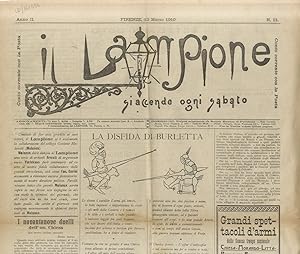LAMPIONE (IL) si accende ogni sabato. Anno II, n. 11. Firenze, 12 marzo 1910.