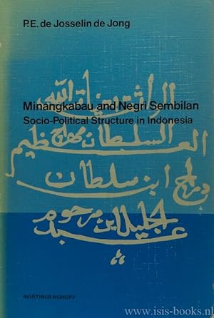 Seller image for Minangkabau and negri sembilan. Socio-political structure in Indonesia. + for sale by Antiquariaat Isis