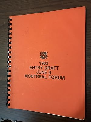 NHL 1982 Entry Draft June 9 Montreal Forum Also Statistics and Awards 1981-1982 season