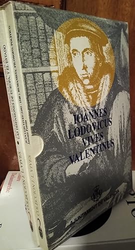 Image du vendeur pour Coleccin J. L. Vives nmero 2 SOBRE LAS DISENSIONES DE EUROPA, Y SOBRE EL ESTADO + JUAN LUIS VIVES HUMANISTA. FILSOFO. POLTICO. (1492-1540) (2 libros) mis en vente par Libros Dickens