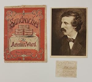Artemus Ward (Charles F. Browne) CS And "Sandwiches"