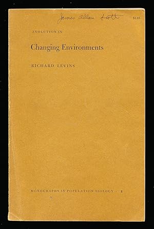 Immagine del venditore per Evolution in Changing Environments: some theoretical considerations venduto da Paradox Books USA