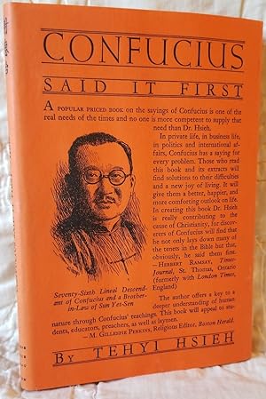 Seller image for Confucius said It First for sale by CS Books and More