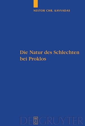 Seller image for Die Natur des Schlechten bei Proklos for sale by moluna