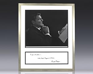 Yousuf Karsh Signed Ronald Reagan Portrait.
