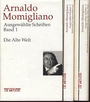 Seller image for Ausgewhlte Schriften zur Geschichte und Geschichtsschreibung. 3 Bnde. Bd. 1 Die Alte Welt. Bd. 2 Sptantike bis Sptaufklrung. Bd. 3 Die moderne Geschichtsschreibung der Alten Welt. Hrsg. von Wilfried Nippel. for sale by Fundus-Online GbR Borkert Schwarz Zerfa