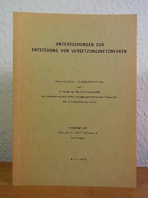 Untersuchungen zur Entstehung von Versetzungsnetzwerken. Inaugural-Dissertation zur Erlangung des...