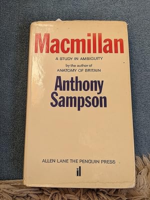 Allen MACMILLAN A STUDY IN AMBIGUITY  SAMPSON ANTHONY ALLEN LANE 1967 