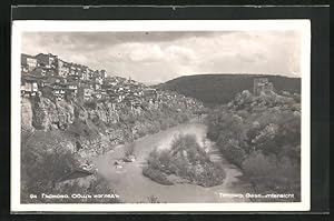 Bild des Verkufers fr Ansichtskarte Tirnowo, Gesamtansicht, Blick auf die Stadt ber dem Flussbett zum Verkauf von Bartko-Reher