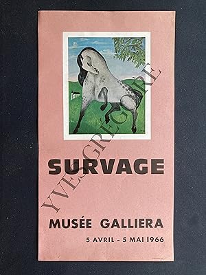 AFFICHE-MUSEE GALLIERA-5 AVRIL-5 MAI 1966